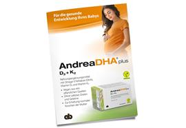Broschüre AndreaDHA plus deutsch - Produkteflyer AndreaDHA plus