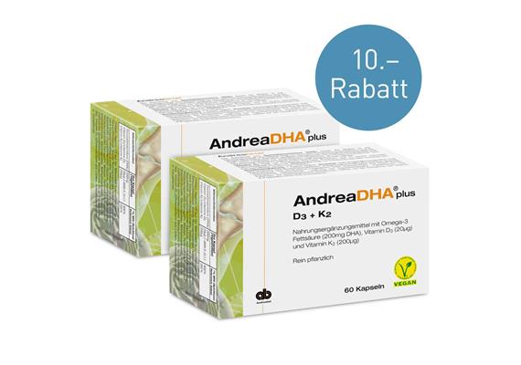 AndreaDHA plus D3 + K2  2 pcs 10.- discount!
