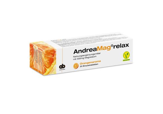 AndreaMag relax effervescent tablets orange flavour 20 pieces