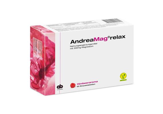 AndreaMag relax effervescent tablets raspberry flavour 60 pieces