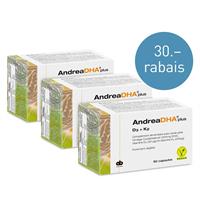 AndreaDHA plus D3 + K2  3 pcs 30.- de rabais!