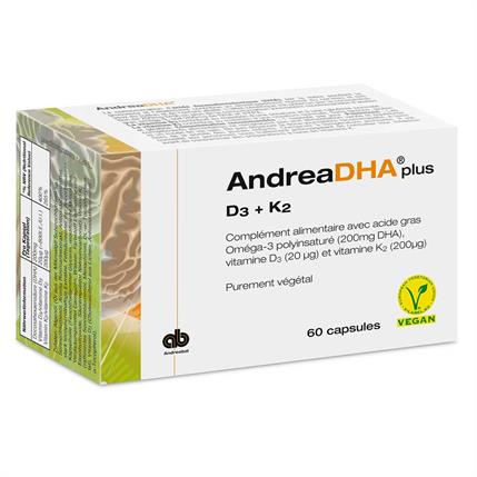 AndreaDHA plus D3 + K2  60 capsules