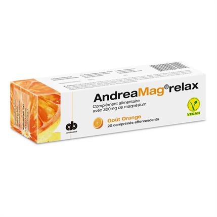 AndreaMag relax comprimés effervescents arôme orange 20 pièces